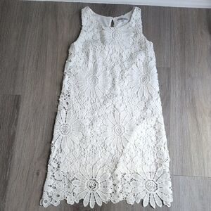 Charlotte Russe Ivory Lace Detail Dress